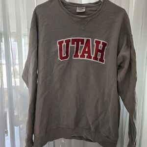 Hanes ComfortWash Crewneck Sweatshirt in Gray